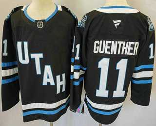 Men%27s Utah Hockey Club #11 Dylan Guenther Navy 2024 Stitched Jersey